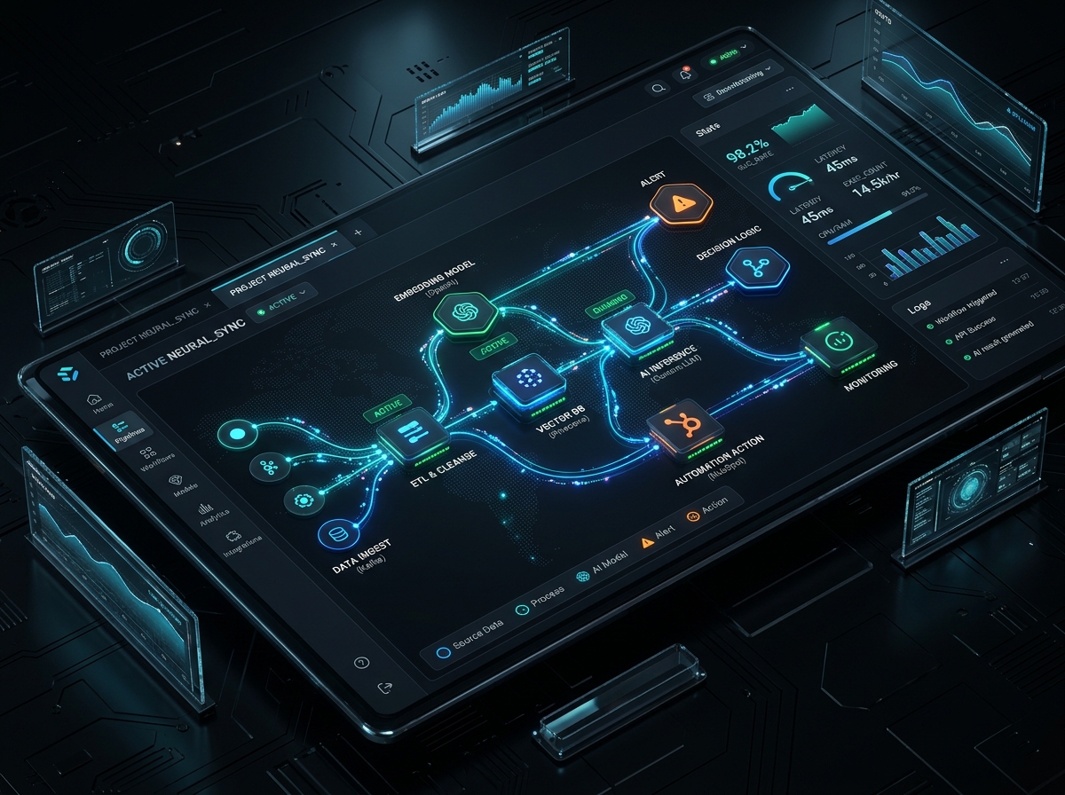 Intelligent automation pipelines and data orchestration system